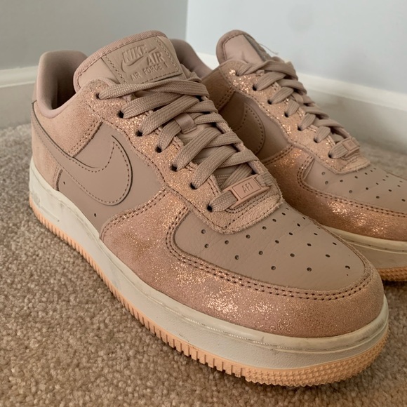 pink sparkly air force 1